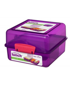 Sistema Lunch Box Cube 1.4 Litre Pink or Purple