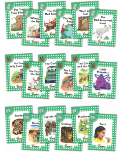 Jolly Phonics Readers, Complete Set Green Level 3 (pack of 18) JL903