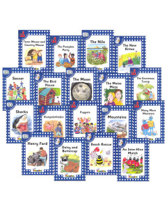 Jolly Phonics Readers, Complete Set Blue Level 4 (pack of 18) JL970