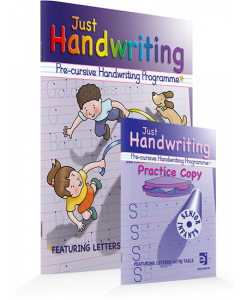 Just Handwriting Senior Infants PRE CURSIVE Including Practice Copy