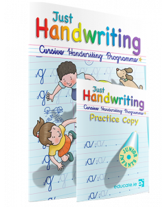 Just Handwriting Junior Infants CURSIVE Including Practice Copy