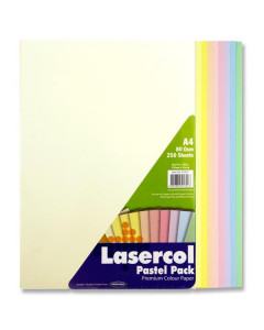 Lasercol A4 80Gsm Activity Paper 250 Sheets - Pastel