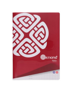 Ormond A4 120pg  Maths Copy Book 7mm Durable Cover 