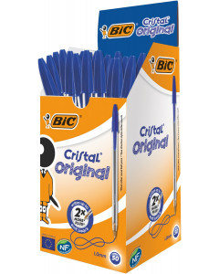 Box of 50 Bic Ballpoint Pens (Blue, Black, Green or Red)