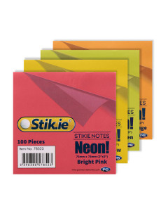 Stik-Ie Notes 75X75MM - Coloured