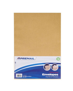 Premier Post C4 Brown Envelopes Pk of 10 Peel & Seal