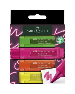 Faber Castell Superfluorescent Highlighters 4 Pack