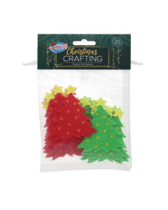 Crafty Bitz Christmas Crafting - Festive Felt Stickers 20 Pack