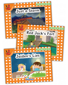 Jolly Phonics Orange Level Decodable Readers Set 4 (3 Books)