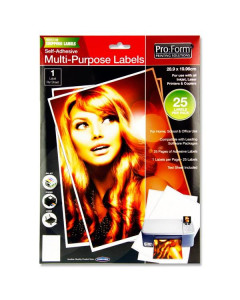 Pro:Form Multi-Purpose Labels Pack of 25