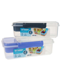 Smash 2.1L Leakproof Lunch Box With Removable Compartment