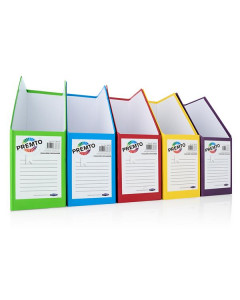 Premto Magazine Organisers Bright Colours Pack of 5