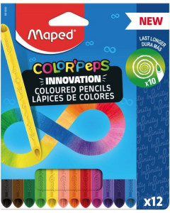 Maped 12 Pack Colorpeps Colouring Pencils Infinity