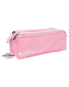 Pastel Pencil Case 3 Pockets - Pink Sherbert