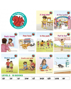 Red Squirrel Phonics Green Level 5 Set 1 Pack (10)