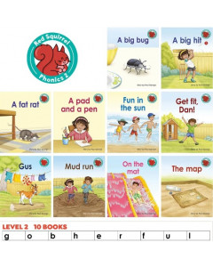 Red Squirrel Phonics Red Level 2 Set 1 Pack (10)