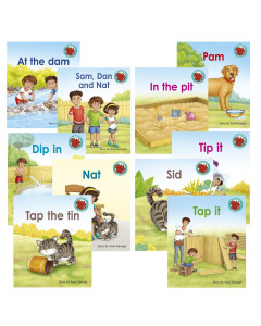 Red Squirrel Phonics Pink Level 1 Set 1 Pack (10)