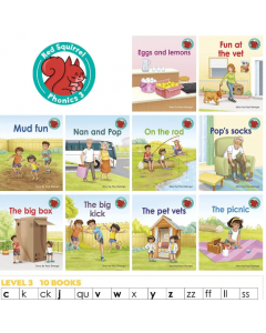 Red Squirrel Phonics Yellow Level 3 Set 1 Pack (10)
