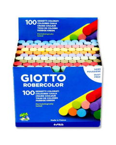 Giotto Box 100 Dust Free Chalk - Coloured