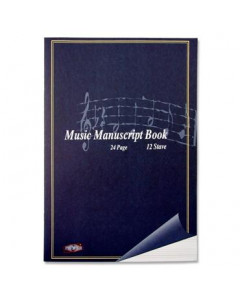 Premier 12 Stave Music Manuscript 24Pg 