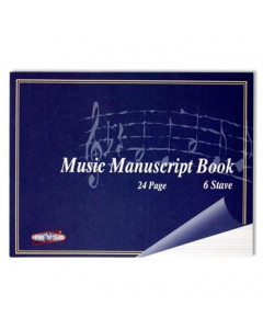Premier 6 Stave Music Manuscript 24Pg 
