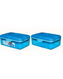 Sistema 1.5L Quaddie Lunch Box Blue
