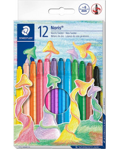 Staedtler Noris Wax Twister Crayons 12Pk