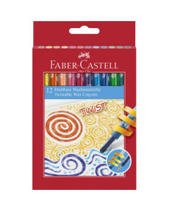 Twistable Wax Crayons 12 Faber Castell