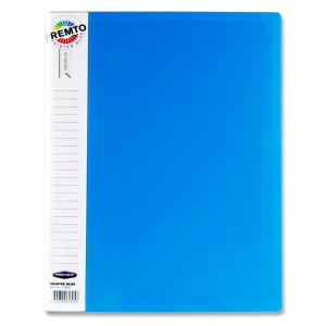 Display Folder 40 Page A4 Premto- Printer Blue